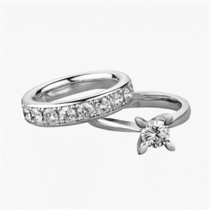 حلقه ازدواج تک نگین