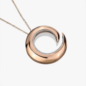 گردنبند مه سان طرح حلقه