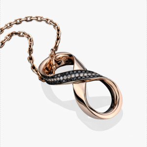 آویز جواهر و چرم سینه ریز